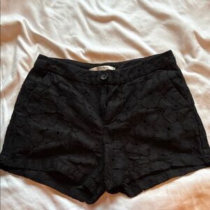 LC Lauren Conrad Black Lace High Waist Shorts